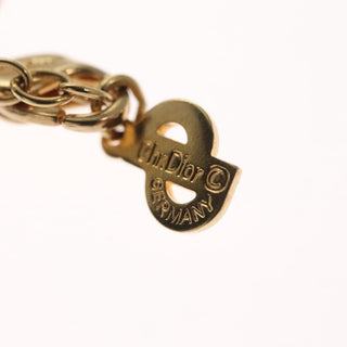 Christian Dior CD Pendant Necklace Metal