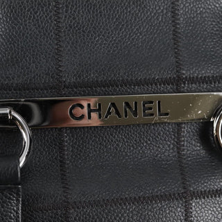 Chanel Square Stitch Shoulder Bag Quilted Caviar