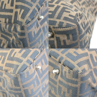 Fendi Vintage FF Handle Tote Zucca Canvas