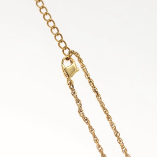 Christian Dior CD Round Pendant Necklace Metal