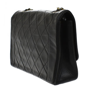 Chanel Vintage Diana Flap Bag Quilted Caviar