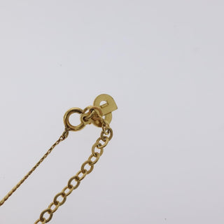 Christian Dior CD Pendant Necklace Metal