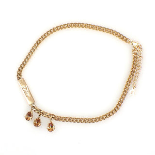 Christian Dior CD Pendant Necklace Gold-plated