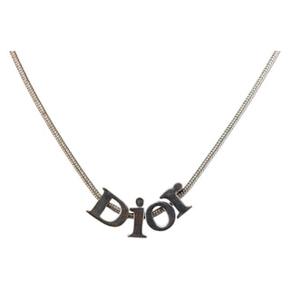 Christian Dior Logo Necklace Metal