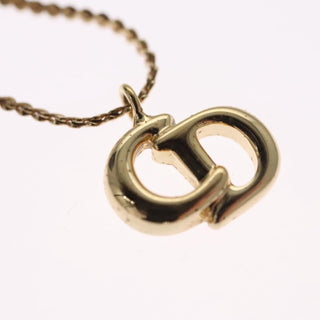 Christian Dior CD Pendant Necklace Metal