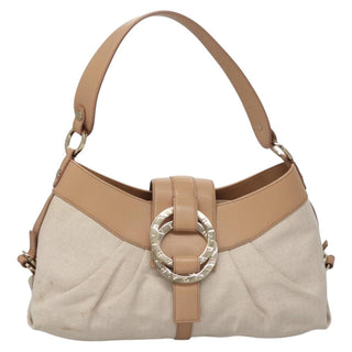 Bvlgari Chandra Hobo Canvas and Leather