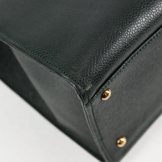 Chanel Vintage CC Lock Pocket Chain Tote Caviar