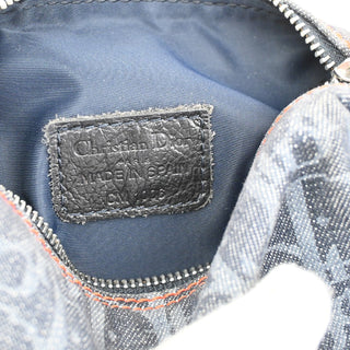 Christian Dior Flight pouch Trotter Pattern Denim