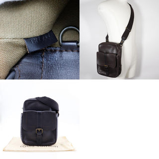 Louis Vuitton Iroquois Messenger Bag Utah Leather