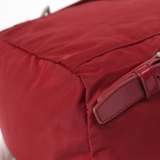 Prada Front Pocket Buckle Backpack Re-Nylon and Shearling