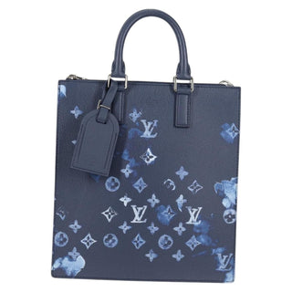 Louis Vuitton Sac Plat Zipped Bag Limited Edition Monogram Ink Watercolor Leather