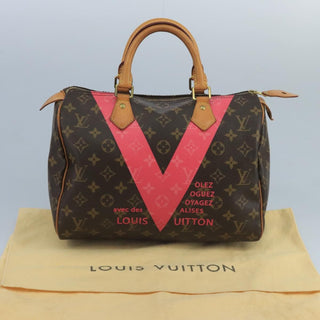 Louis Vuitton Speedy Handbag Limited Edition V Monogram Canvas