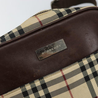 Burberry Zip Messenger Bag Nova check Canvas and Leather