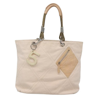 Chanel Vintage Cruise Line No.5 Tote Quilted Canvas