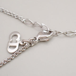 Christian Dior CD Logo necklace Silver-Plated
