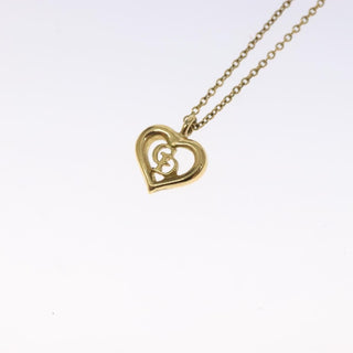 Christian Dior CD Heart Necklace Metal
