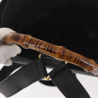 Gucci Vintage Bamboo Backpack Suede