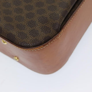 Celine Vintage Convertible Top Handle Bag Macadam Coated Canvas