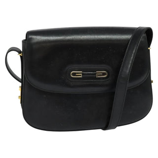 Gucci Vintage double G logo shoulder bag Leather