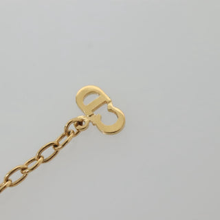 Christian Dior CD Pendant Necklace Gold-plated