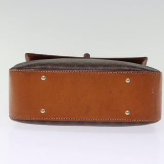 Celine Vintage Convertible Top Handle Bag Macadam Coated Canvas