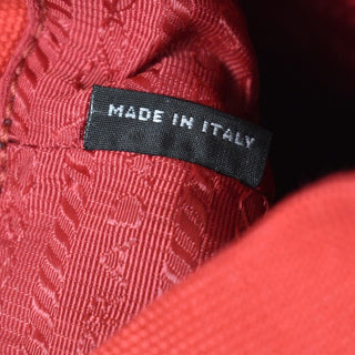 Prada Drawstring Bucket bag Canvas and Wicker