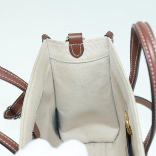 Burberry Freya Shopping Tote Canvas with Leather