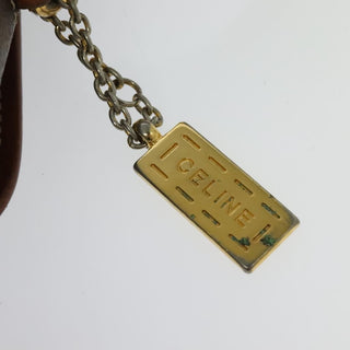 Celine Vintage Macadam Shoulder Bag Canvas and Leather