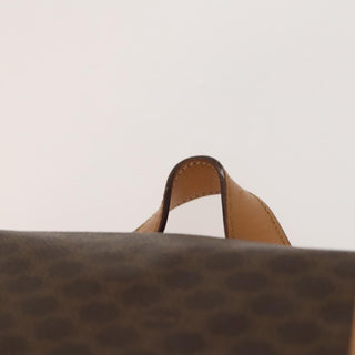 Celine Vintage Drawstring Flap Backpack Macadam Coated Canvas