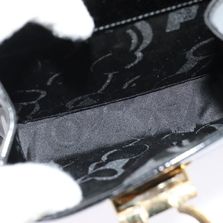 Salvatore Ferragamo Gancini Convertible Top Handle Bag Patent Leather