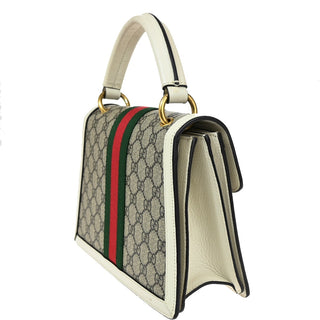 Gucci Queen Margaret Top Handle Bag GG Coated Canvas with Leather