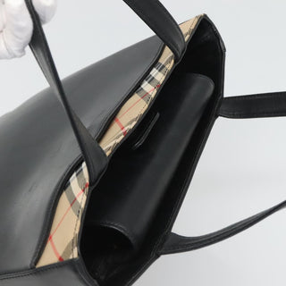 Burberry Nova Check Tote Canvas and Leather