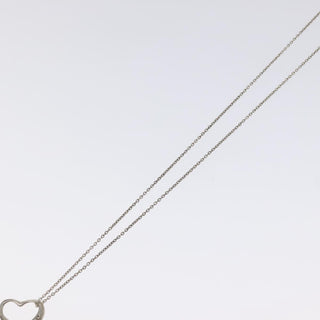 Tiffany & Co. Elsa Peretti Open Heart Pendant Necklace Sterling Silver
