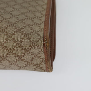 Celine Vintage Macadam Shoulder Bag Canvas and Leather