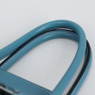 Hermes Birkin Handbag Blue Togo with Palladium Hardware