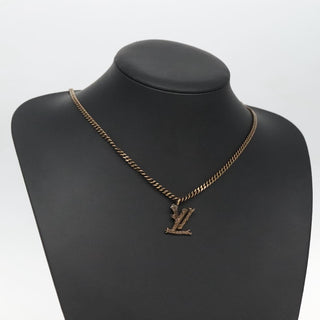 Louis Vuitton LV Wood Pendant Necklace Metal