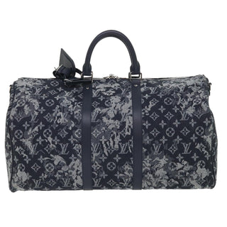 Louis Vuitton Keepall Bandouliere Bag Monogram Tapestry Canvas