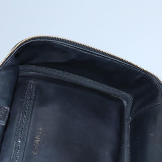 Chanel Vintage Timeless Zip Around Vanity Case Caviar