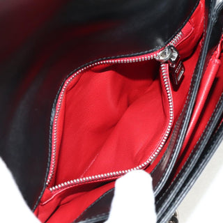 Prada Grommet Chain Flap Shoulder Bag Tessuto with Soft Calf