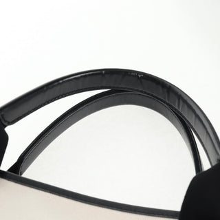 Balenciaga Navy Cabas Canvas with Leather