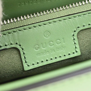Gucci Petite GG Flap Shoulder Bag Leather