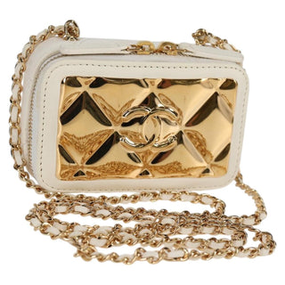 Chanel CC Zip Around Clutch with Chain Quilted Metal and Lambskin