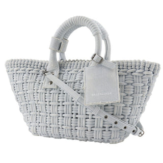 Balenciaga Bistro Panier Bag Woven Denim