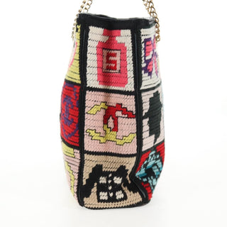 Chanel Crochet CC Drawstring Tote Fabric