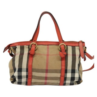 Burberry Bridle House Salisbury Tote Nova Check Canvas