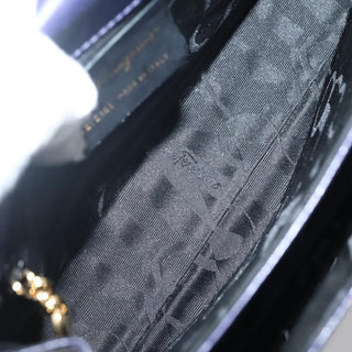 Salvatore Ferragamo Gancini Convertible Top Handle Bag Leather