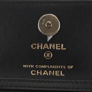 Chanel Flap Card Holder on Chain Quilted Printed Canvas