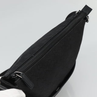 Gucci Zip Messenger Bag GG Canvas with Perforated Leather