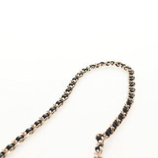 Chanel Flap Card Holder on Chain Quilted Printed Canvas