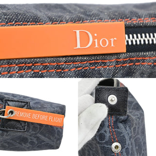 Christian Dior Flight pouch Trotter Pattern Denim